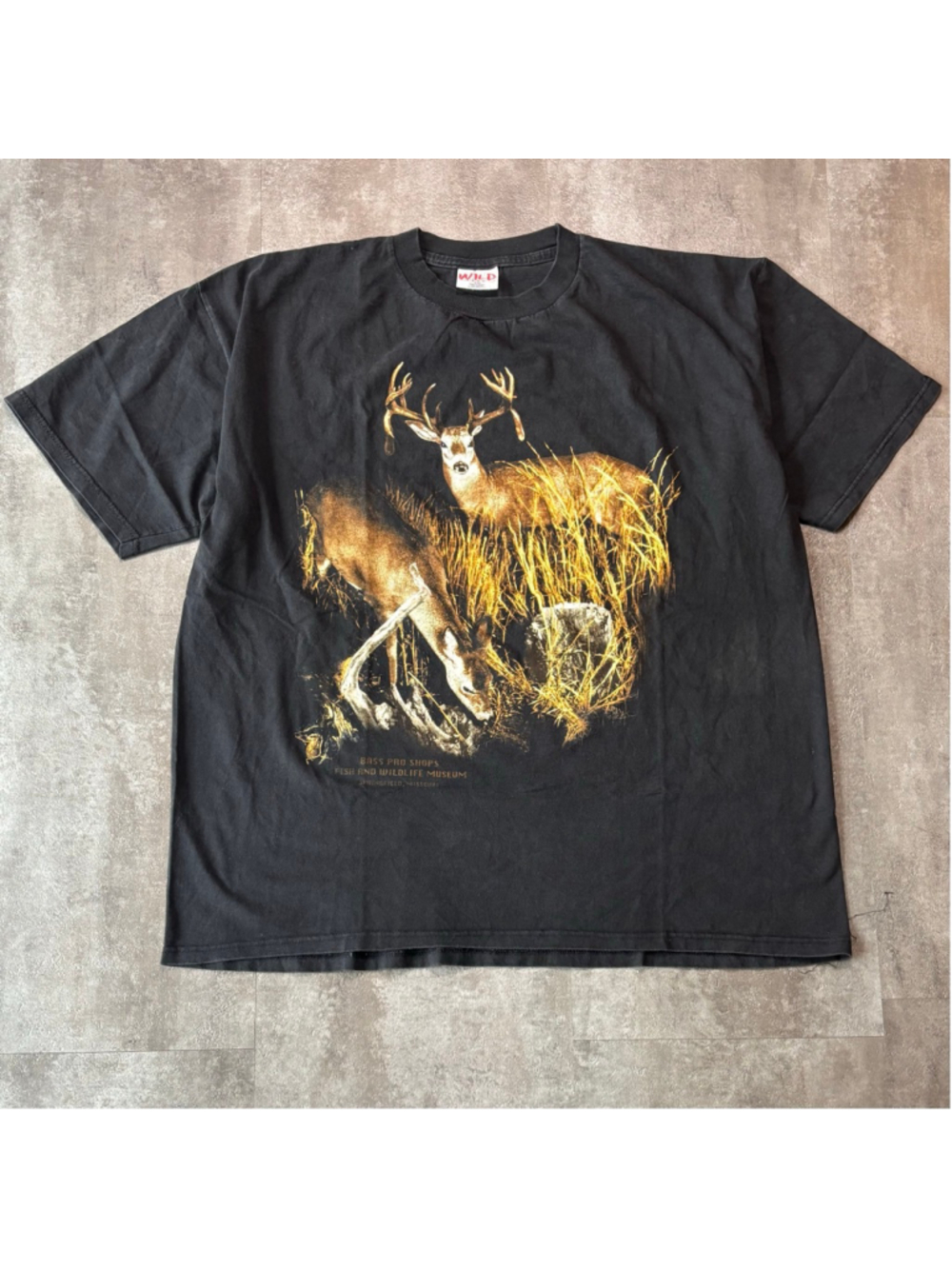 Vintage Bass Pro Shops Deer Hunting Shirt Mens XXL Black